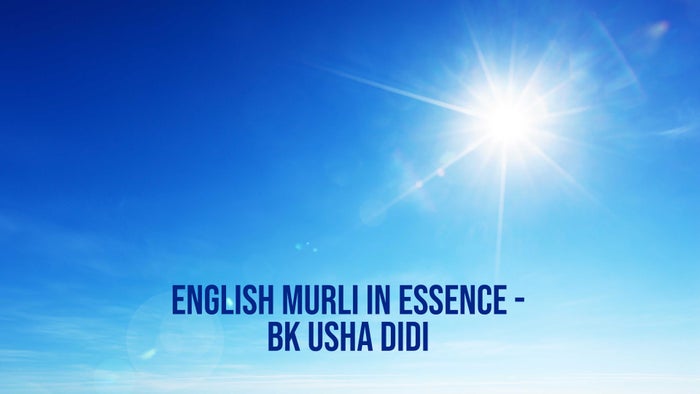 English Murli In Essence - BK Usha Didi Episode No.3 on JioTV
