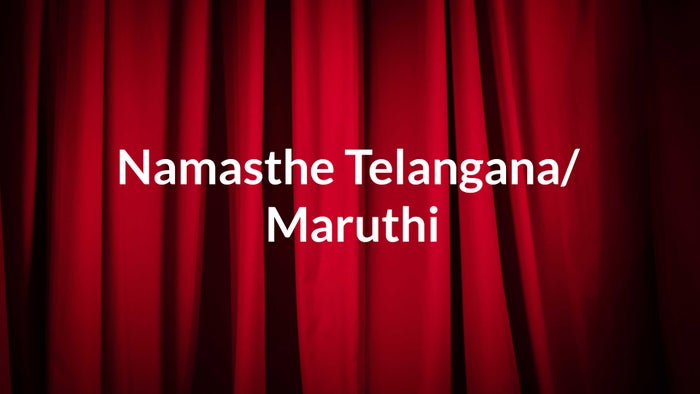 Namasthe Telangana/ Maruthi on JioTV