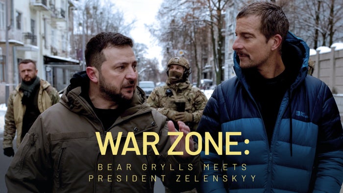 War Zone: Bear Grylls Meets President Zelenskyy on JioTV