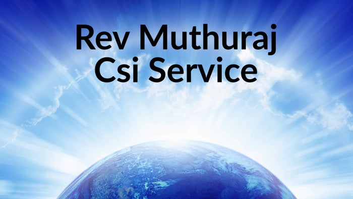 Rev Muthuraj Csi Service on JioTV