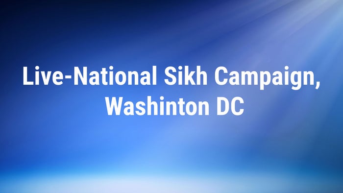 Live-National Sikh Campaign, Washinton DC on JioTV