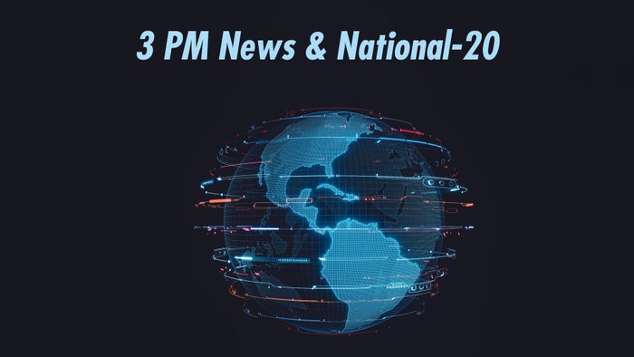 3 PM News & National-20 on JioTV