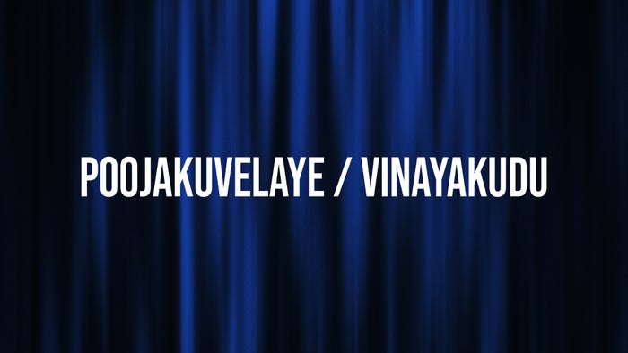 Poojakuvelaye / Vinayakudu on JioTV