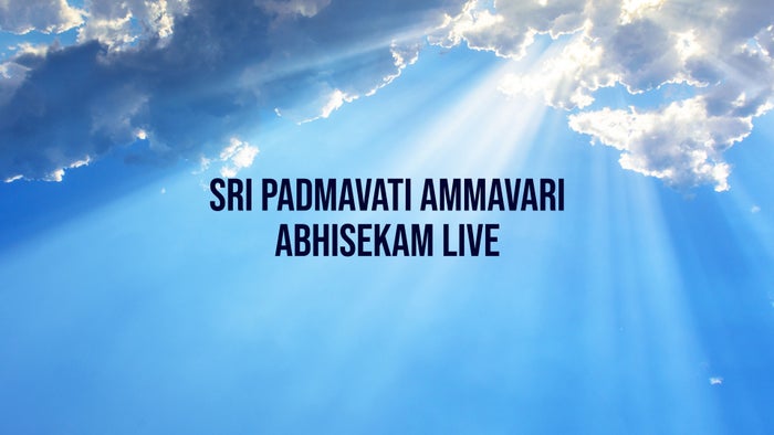 Sri Padmavati Ammavari Abhisekam Live on JioTV