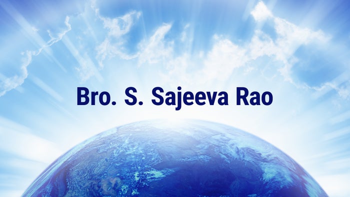 Bro. S. Sajeeva Rao on JioTV