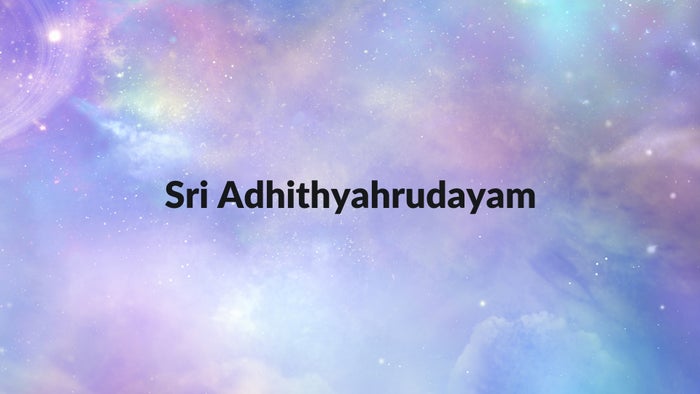 Sri Adhithyahrudayam on JioTV
