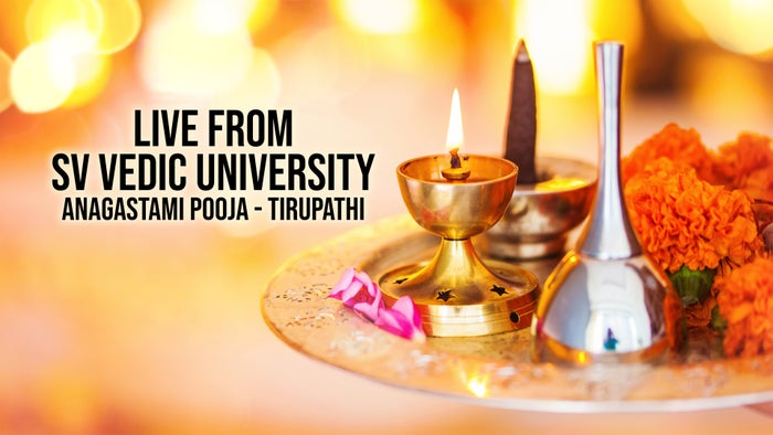 Live From Sv Vedic University - Anagastami Pooja - Tirupathi on JioTV