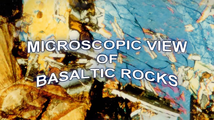 Microscopic View Of Basaltic Rocks on JioTV