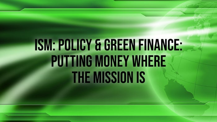 Ism: Policy & Green Finance: Putting Money Where The Mission Is on JioTV