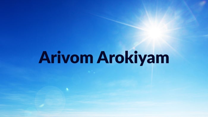 Arivom Arokiyam on JioTV