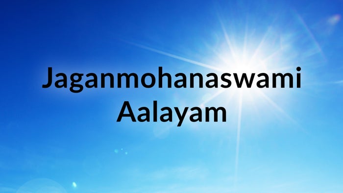 Jaganmohanaswami Aalayam on JioTV