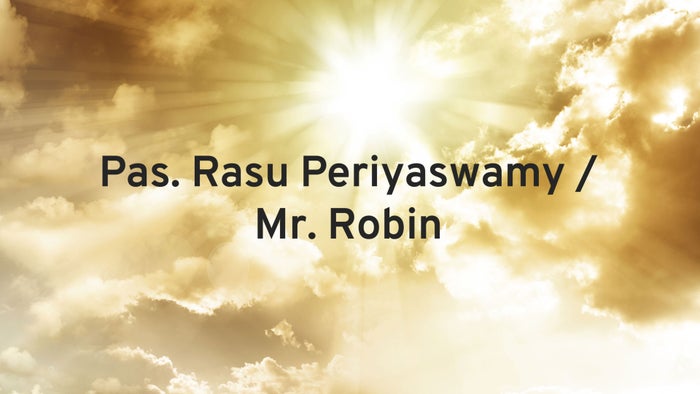Pas. Rasu Periyaswamy / Mr. Robin on JioTV
