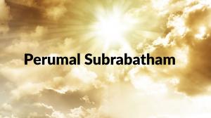 Perumal Subrabatham on Polimer TV
