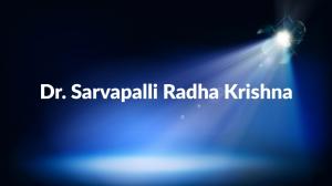 Dr. Sarvapalli Radha Krishna on DD bharati