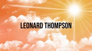 Leonard Thompson on GoodNews Channel