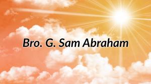 Bro. G. Sam Abraham on Aradhana TV