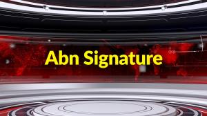 ABN Signature on ABN Andhra Jyothi