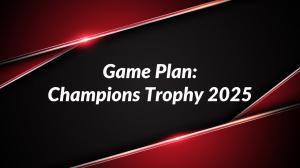 GAME PLAN:Champions Trophy Spl Episode 2 on Sports18 1 HD