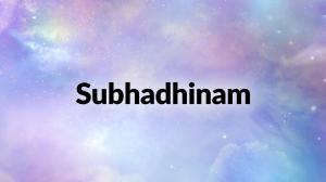 Subhadhinam on Vanitha