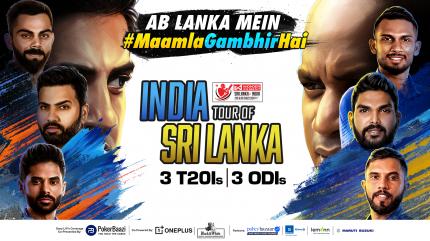 India Tour of Sri Lanka on Sony Ten 3 Hindi