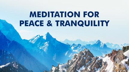 Meditation For Peace & Tranquility on Manage Stress