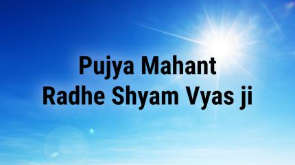 Pujya Mahant Radhe Shyam Vyas ji on Satsang TV - past program