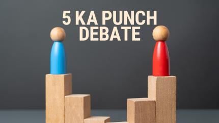 5 Ka punch Debate on Gulistan News - past program