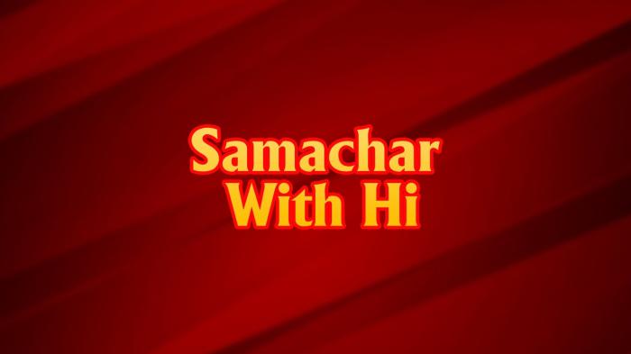 Samachar With Hi on JioTV