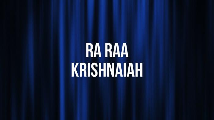 Ra Raa Krishnaiah Episode No.20 on JioTV