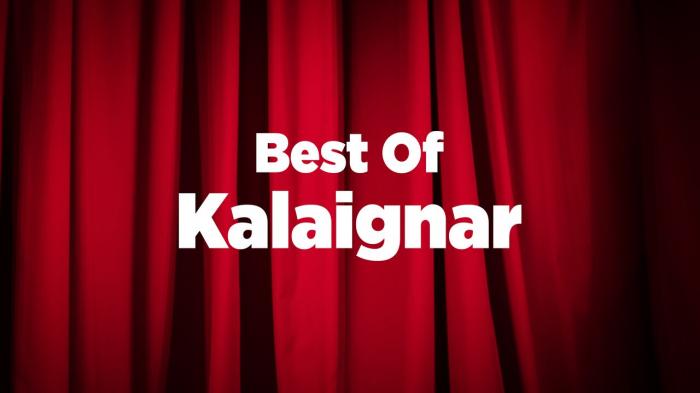 Watch Best Of Kalaignar Live : Streaming on Kalaignar TV on JioTV