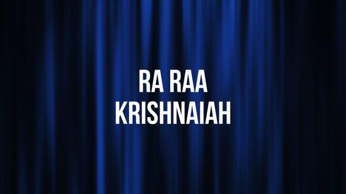 Ra Raa Krishnaiah Episode No.25 on JioTV