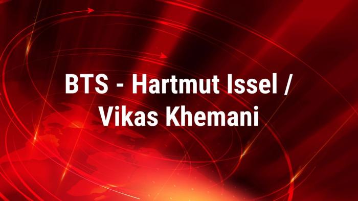 BTS - Hartmut Issel / Vikas Khemani on JioTV