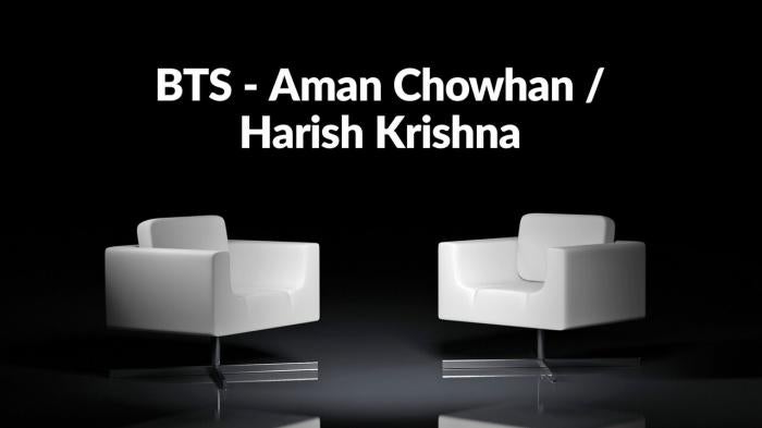 BTS - Aman Chowhan / Harish Krishna on JioTV