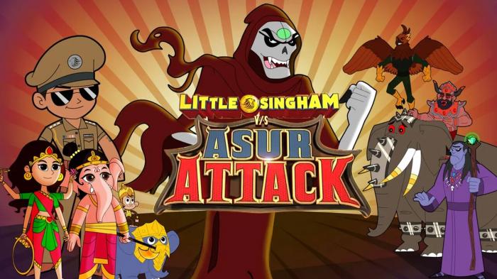 Little Singham vs Asur Attack on JioTV