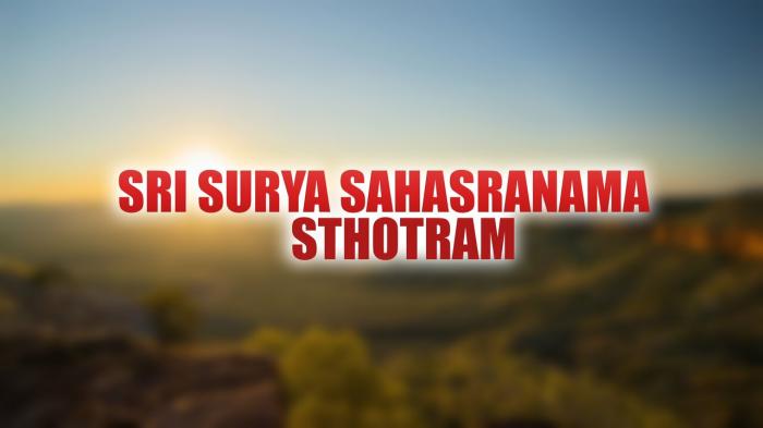 Sri Surya Sahasranama Sthotram on JioTV