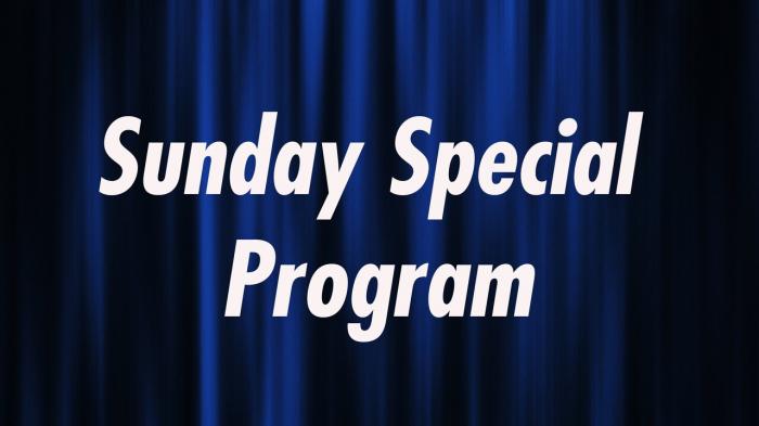 Sunday Special Program on JioTV