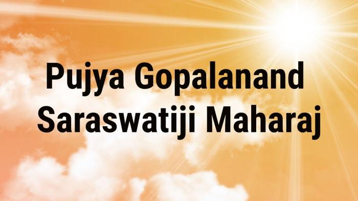 Pujya Gopalanand Saraswatiji Maharaj on JioTV