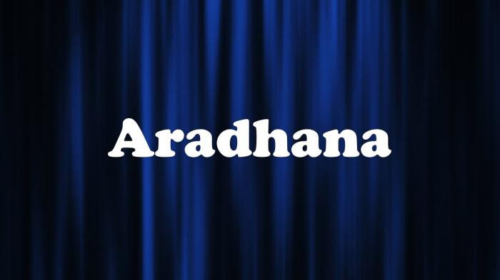 Aradhana on JioTV