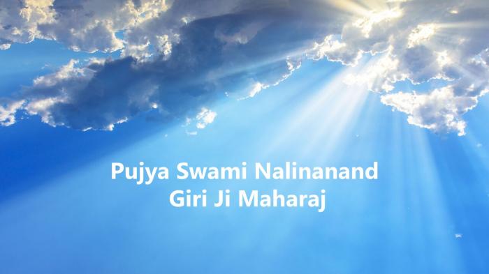 Pujya Swami Nalinanand Giri Ji Maharaj on JioTV