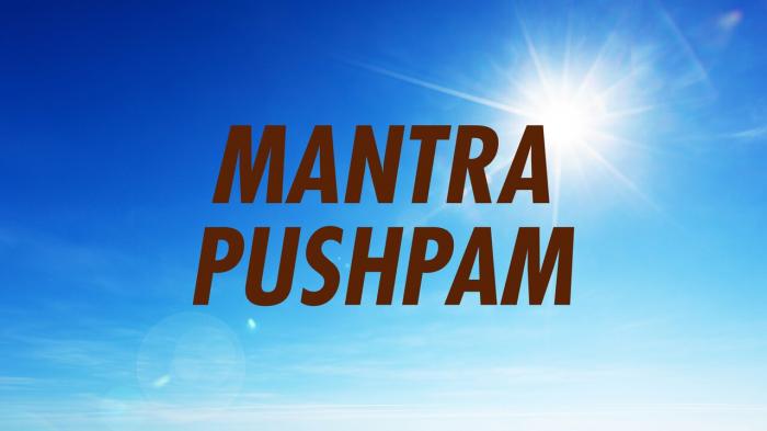 Mantra Pushpam on JioTV