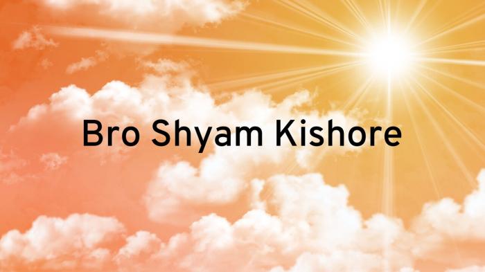 Bro Shyam Kishore on JioTV