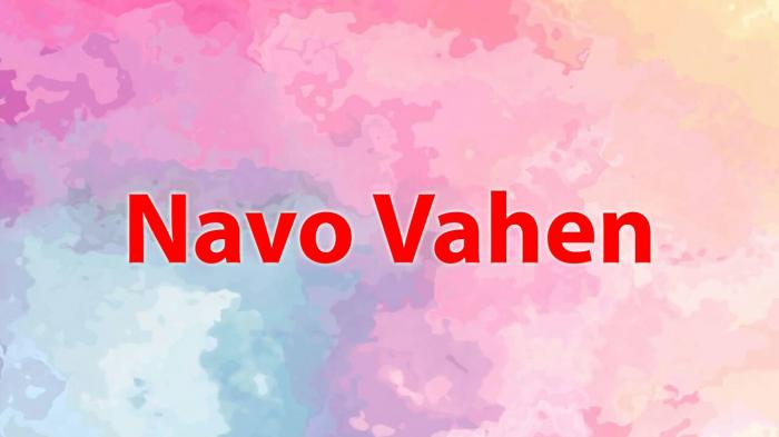 Navo Vahen on JioTV