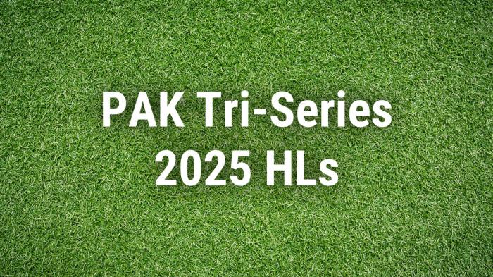 PAK Tri-Series 2025 HLs on JioTV