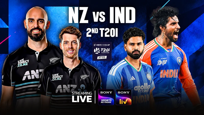 T20 Cricket - 2nd T20: New Zealand vs. India on Sony Ten 3 HD Hindi