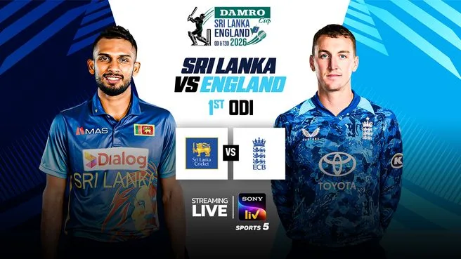 Sri Lanka vs. England 2026 1st ODI live on Sony LIV Sports 5