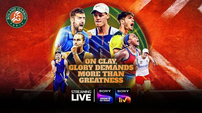 Roland Garros 2025 Men's & Women's Live on Sony Ten 2 HD