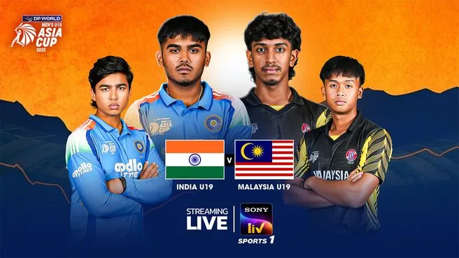 India vs. Malaysia LIVE  on Sony LIV Sports 1
