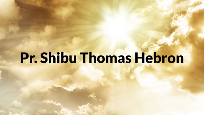 Pr. Shibu Thomas Hebron on JioTV