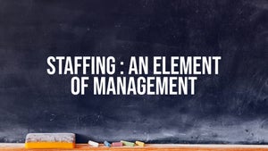 Staffing : An Element Of Management on DD Gyandarshan - past program