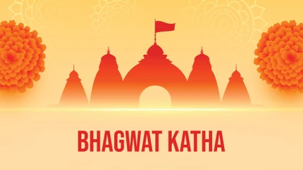 Bhagwat Katha on Sadhna News Plus